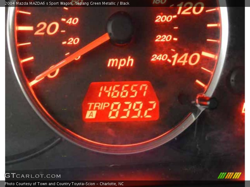 Sepang Green Metallic / Black 2004 Mazda MAZDA6 s Sport Wagon