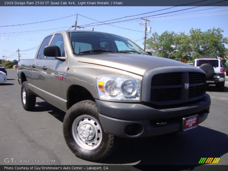 Light Khaki Metallic / Khaki 2009 Dodge Ram 2500 ST Quad Cab 4x4