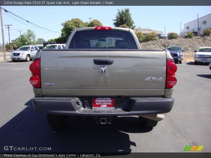 Light Khaki Metallic / Khaki 2009 Dodge Ram 2500 ST Quad Cab 4x4