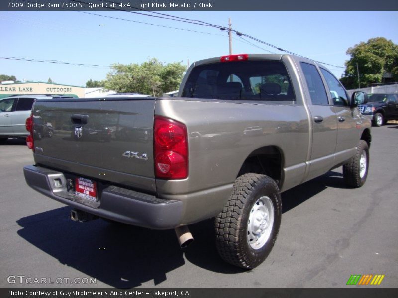 Light Khaki Metallic / Khaki 2009 Dodge Ram 2500 ST Quad Cab 4x4