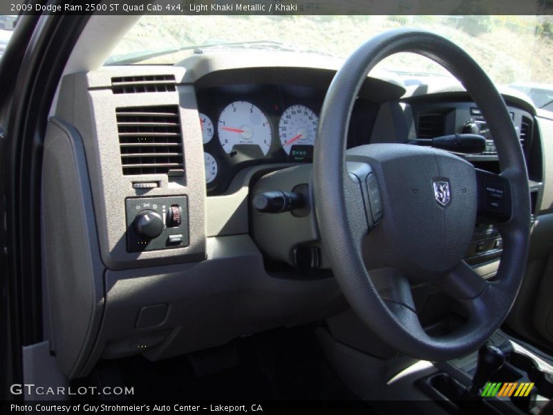 Light Khaki Metallic / Khaki 2009 Dodge Ram 2500 ST Quad Cab 4x4