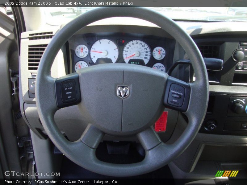 Light Khaki Metallic / Khaki 2009 Dodge Ram 2500 ST Quad Cab 4x4