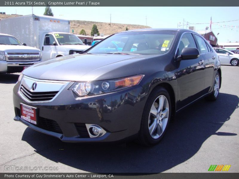 Graphite Luster Pearl / Taupe 2011 Acura TSX Sedan