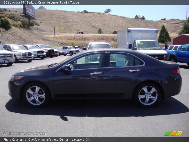 Graphite Luster Pearl / Taupe 2011 Acura TSX Sedan