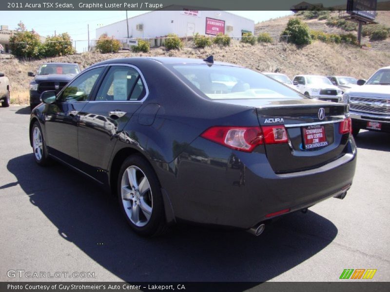 Graphite Luster Pearl / Taupe 2011 Acura TSX Sedan