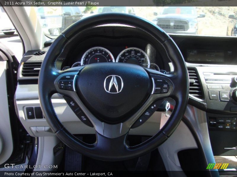 Graphite Luster Pearl / Taupe 2011 Acura TSX Sedan