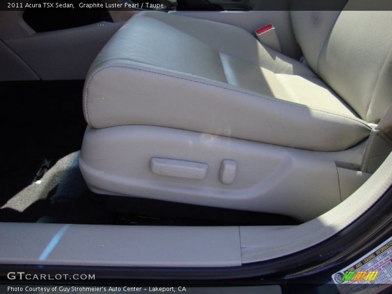 Graphite Luster Pearl / Taupe 2011 Acura TSX Sedan