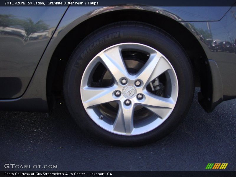 Graphite Luster Pearl / Taupe 2011 Acura TSX Sedan