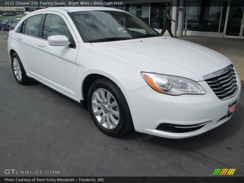 Bright White / Black/Light Frost 2012 Chrysler 200 Touring Sedan