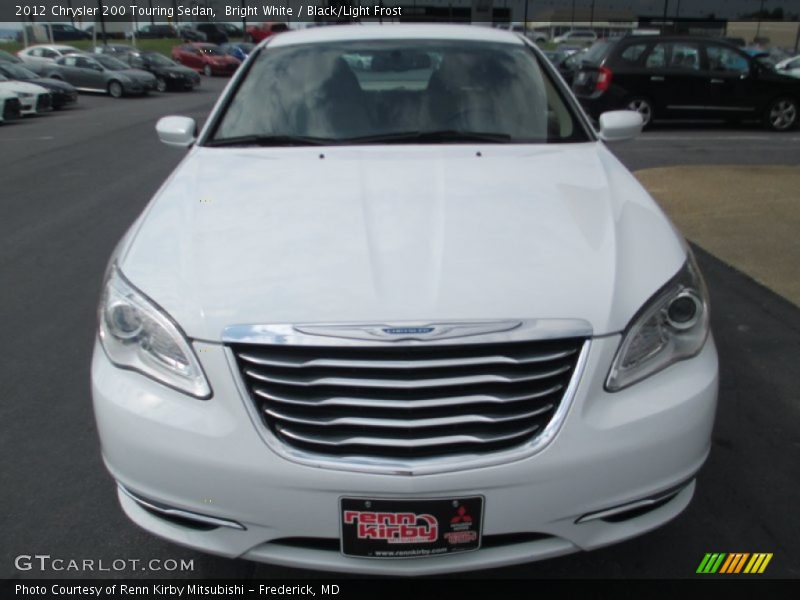 Bright White / Black/Light Frost 2012 Chrysler 200 Touring Sedan