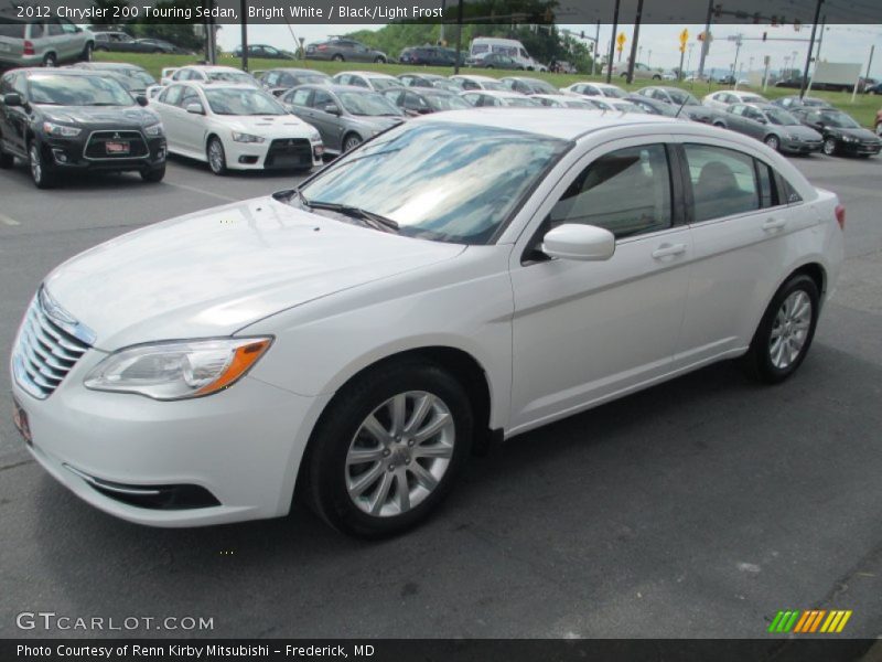 Bright White / Black/Light Frost 2012 Chrysler 200 Touring Sedan