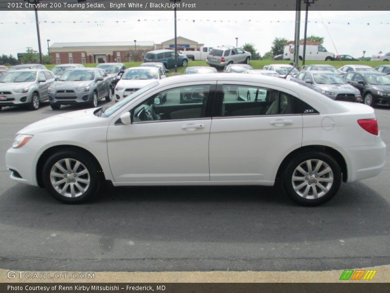 Bright White / Black/Light Frost 2012 Chrysler 200 Touring Sedan
