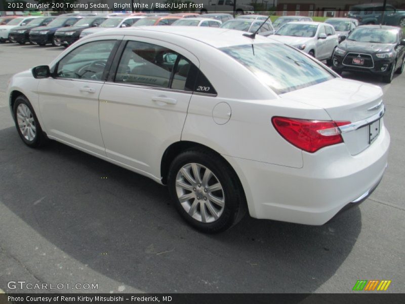 Bright White / Black/Light Frost 2012 Chrysler 200 Touring Sedan