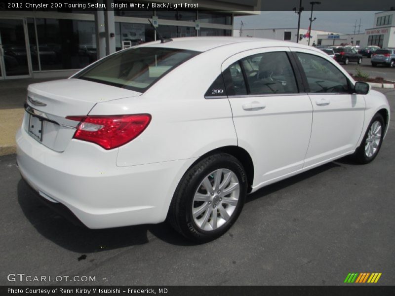 Bright White / Black/Light Frost 2012 Chrysler 200 Touring Sedan