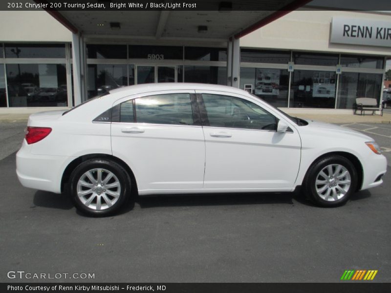 Bright White / Black/Light Frost 2012 Chrysler 200 Touring Sedan