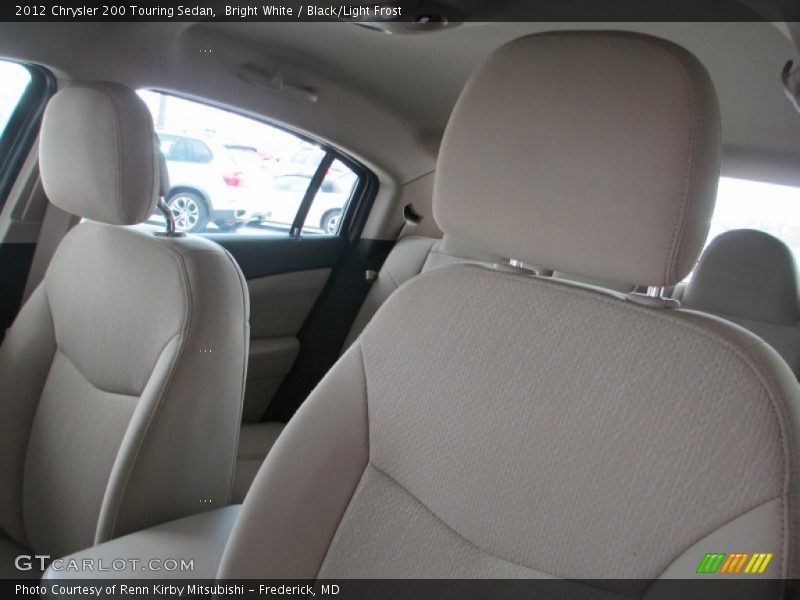 Bright White / Black/Light Frost 2012 Chrysler 200 Touring Sedan
