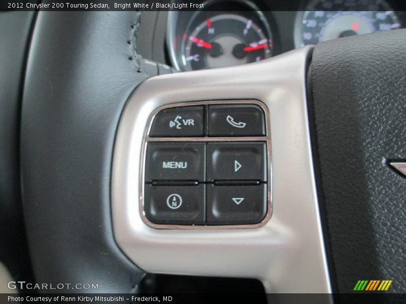 Bright White / Black/Light Frost 2012 Chrysler 200 Touring Sedan