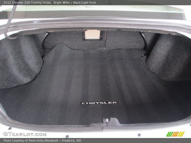 Bright White / Black/Light Frost 2012 Chrysler 200 Touring Sedan