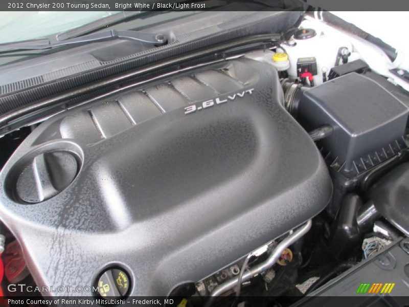 Bright White / Black/Light Frost 2012 Chrysler 200 Touring Sedan
