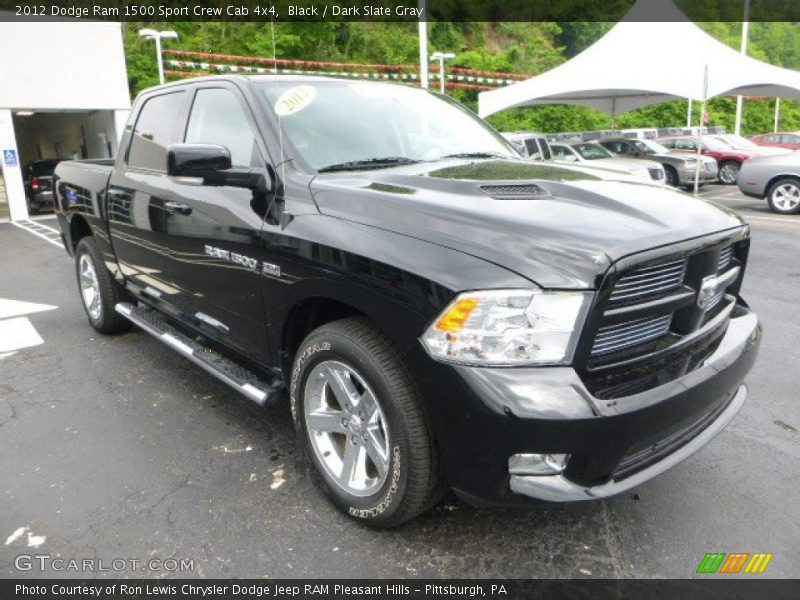 Black / Dark Slate Gray 2012 Dodge Ram 1500 Sport Crew Cab 4x4