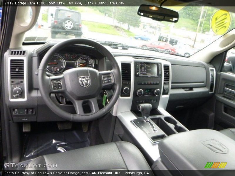 Black / Dark Slate Gray 2012 Dodge Ram 1500 Sport Crew Cab 4x4