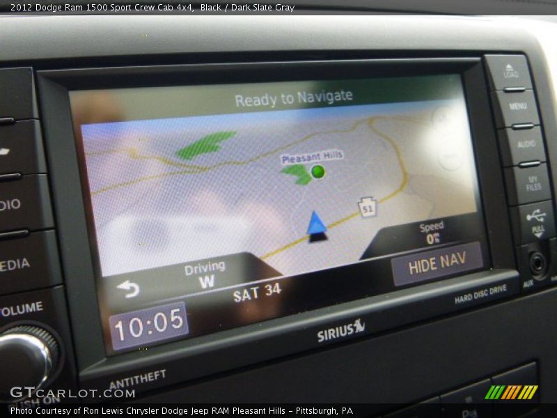 Black / Dark Slate Gray 2012 Dodge Ram 1500 Sport Crew Cab 4x4