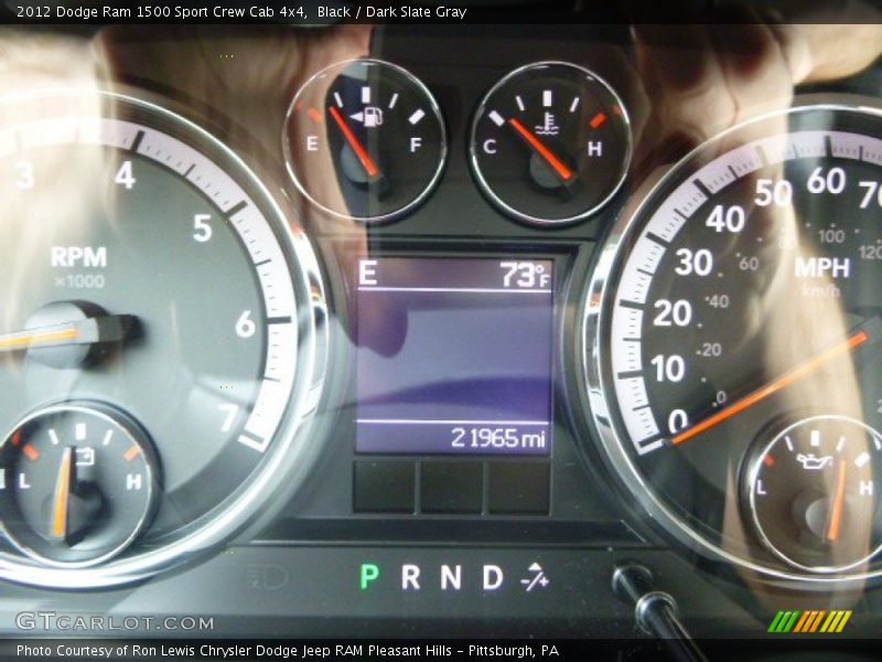 Black / Dark Slate Gray 2012 Dodge Ram 1500 Sport Crew Cab 4x4