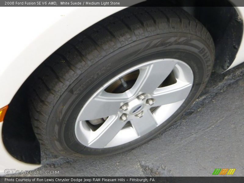 White Suede / Medium Light Stone 2008 Ford Fusion SE V6 AWD