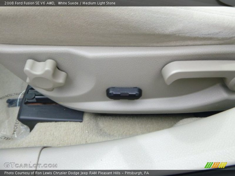 White Suede / Medium Light Stone 2008 Ford Fusion SE V6 AWD