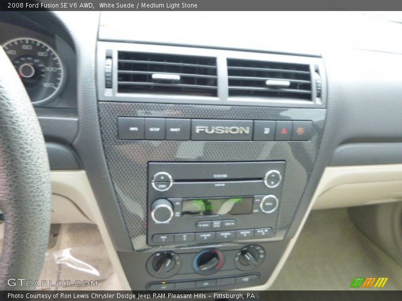 White Suede / Medium Light Stone 2008 Ford Fusion SE V6 AWD
