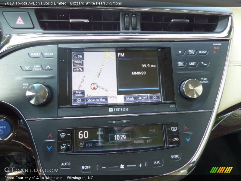Blizzard White Pearl / Almond 2013 Toyota Avalon Hybrid Limited