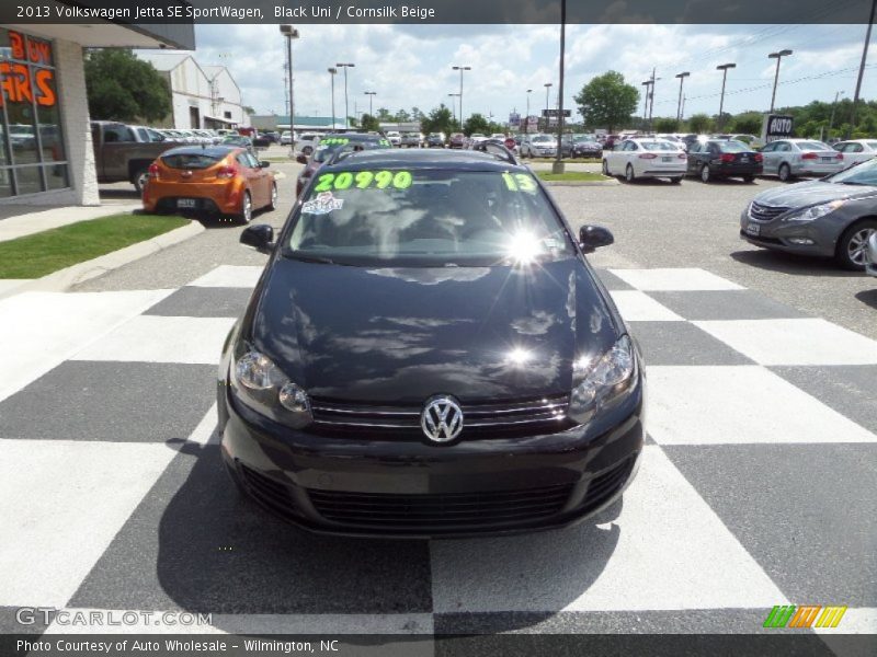 Black Uni / Cornsilk Beige 2013 Volkswagen Jetta SE SportWagen