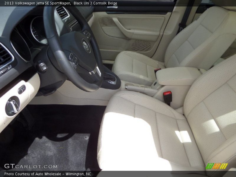 Black Uni / Cornsilk Beige 2013 Volkswagen Jetta SE SportWagen