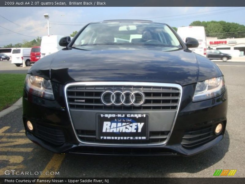 Brilliant Black / Black 2009 Audi A4 2.0T quattro Sedan