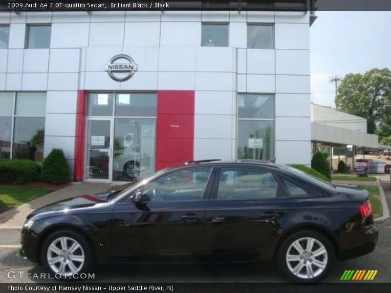 Brilliant Black / Black 2009 Audi A4 2.0T quattro Sedan