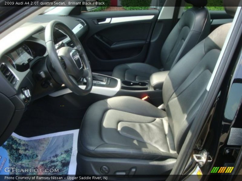 Brilliant Black / Black 2009 Audi A4 2.0T quattro Sedan
