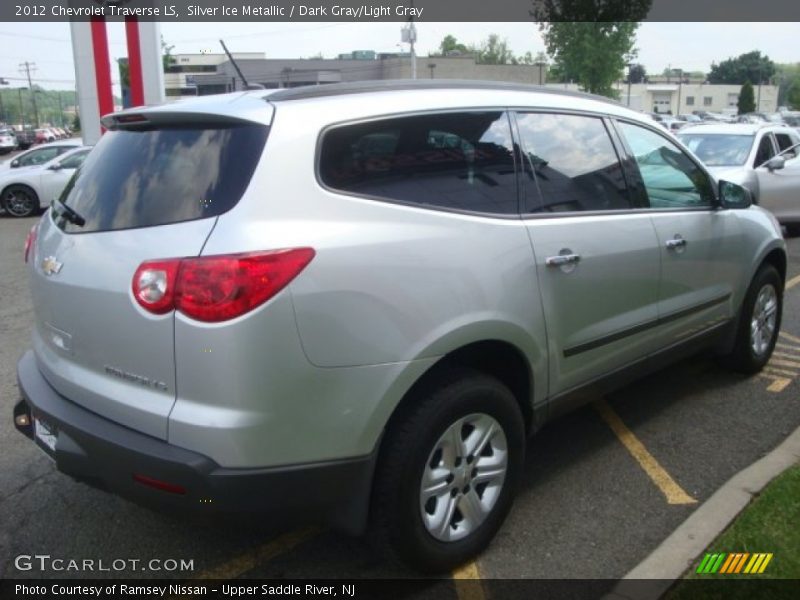 Silver Ice Metallic / Dark Gray/Light Gray 2012 Chevrolet Traverse LS
