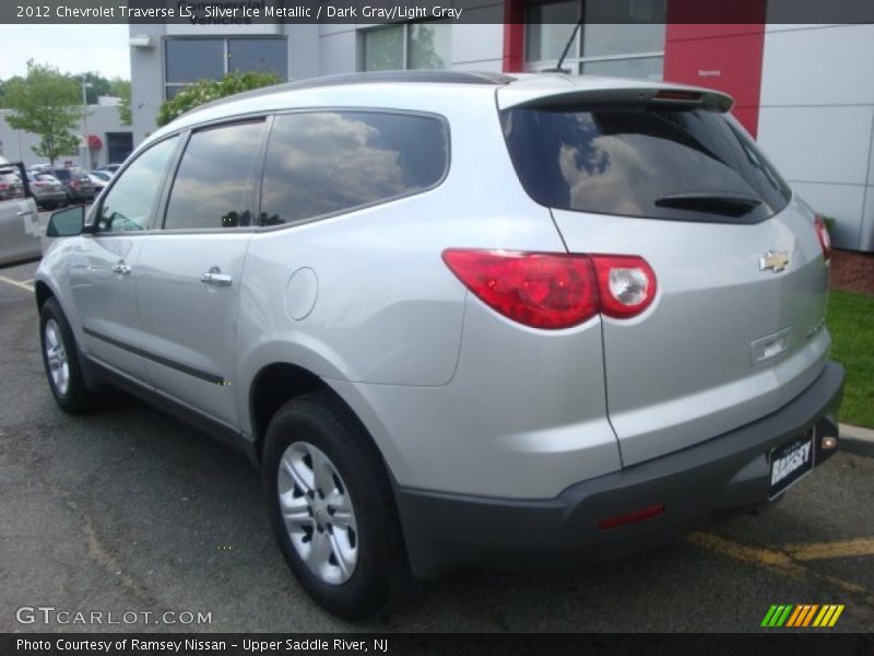 Silver Ice Metallic / Dark Gray/Light Gray 2012 Chevrolet Traverse LS