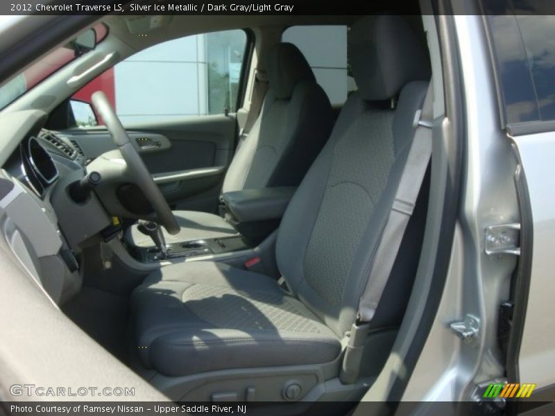 Silver Ice Metallic / Dark Gray/Light Gray 2012 Chevrolet Traverse LS