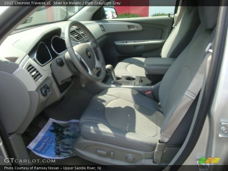 Silver Ice Metallic / Dark Gray/Light Gray 2012 Chevrolet Traverse LS