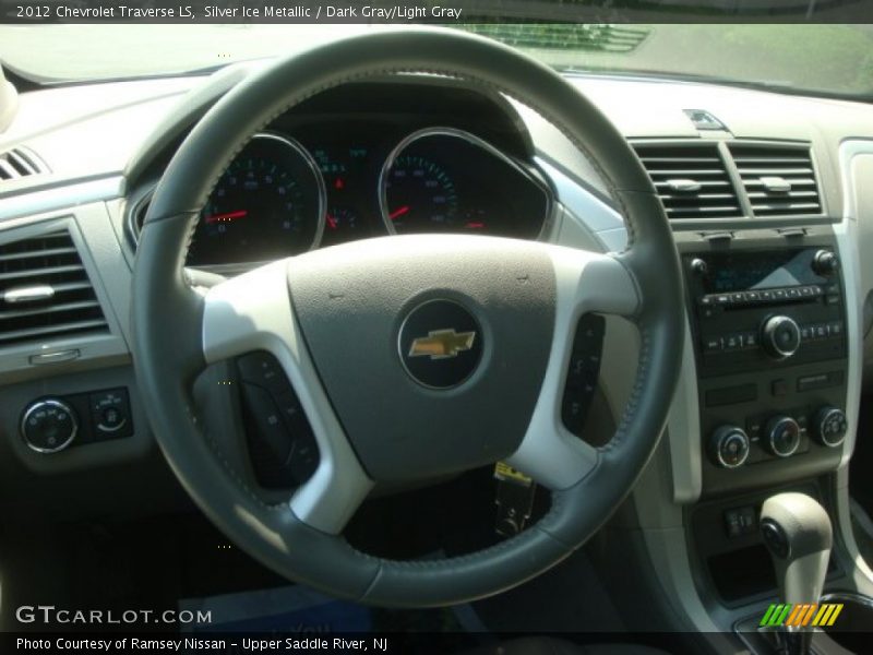 Silver Ice Metallic / Dark Gray/Light Gray 2012 Chevrolet Traverse LS