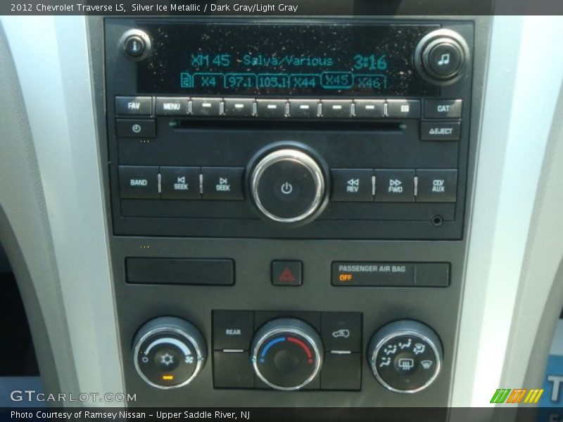 Silver Ice Metallic / Dark Gray/Light Gray 2012 Chevrolet Traverse LS