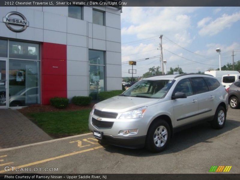 Silver Ice Metallic / Dark Gray/Light Gray 2012 Chevrolet Traverse LS