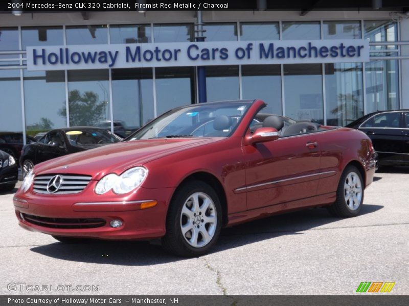 Firemist Red Metallic / Charcoal 2004 Mercedes-Benz CLK 320 Cabriolet