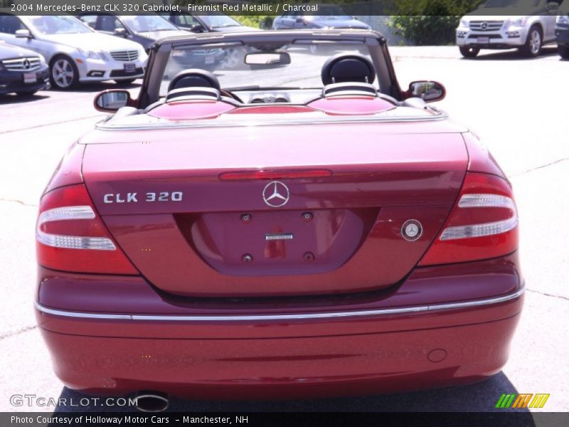 Firemist Red Metallic / Charcoal 2004 Mercedes-Benz CLK 320 Cabriolet