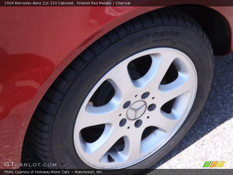 Firemist Red Metallic / Charcoal 2004 Mercedes-Benz CLK 320 Cabriolet