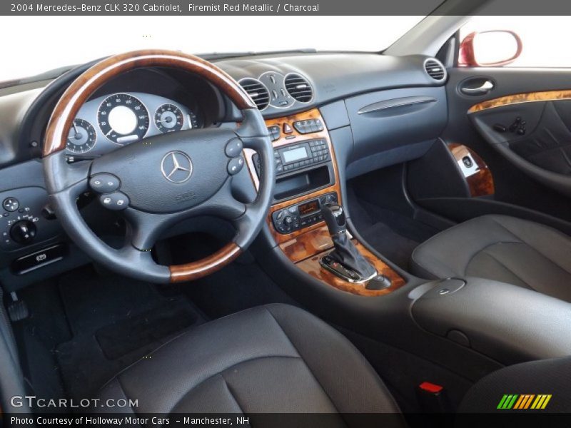 Firemist Red Metallic / Charcoal 2004 Mercedes-Benz CLK 320 Cabriolet
