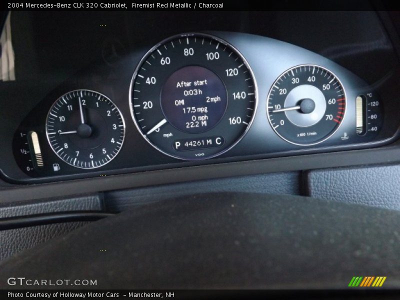 Firemist Red Metallic / Charcoal 2004 Mercedes-Benz CLK 320 Cabriolet