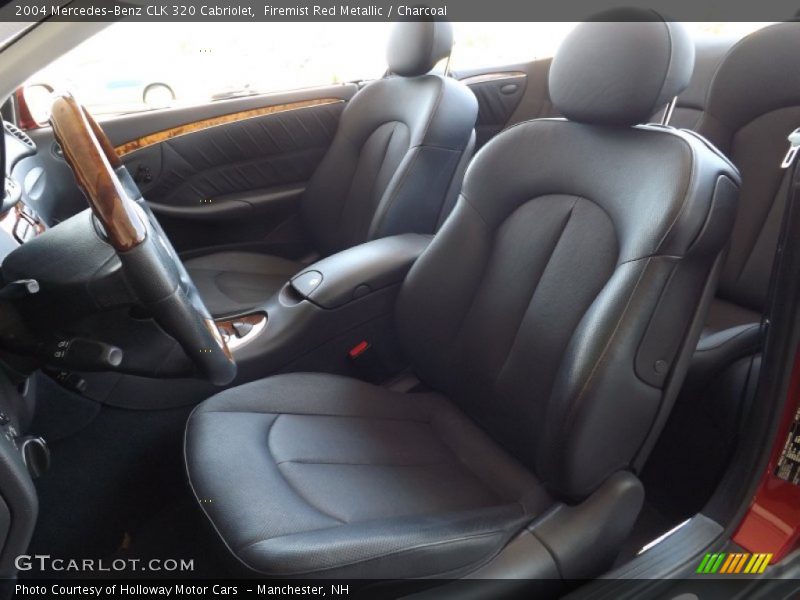 Firemist Red Metallic / Charcoal 2004 Mercedes-Benz CLK 320 Cabriolet