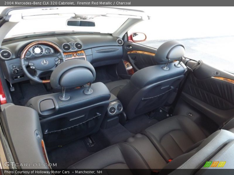 Firemist Red Metallic / Charcoal 2004 Mercedes-Benz CLK 320 Cabriolet